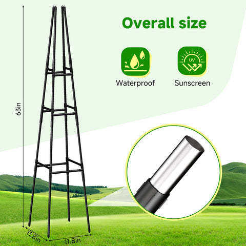 MQJIAZHI climbing-plants-support keeps vines securely positioned and tidy.