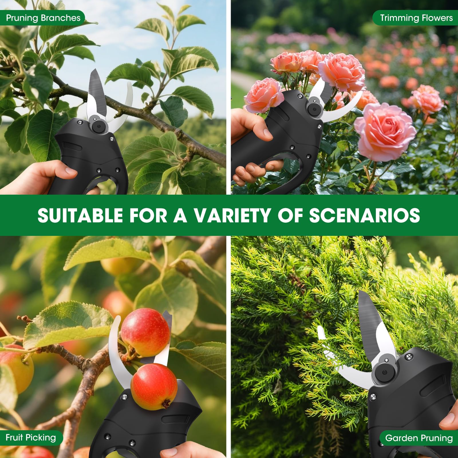 MQJIAZHI compact cordless pruning tool for gardens, farms, and orchards.
