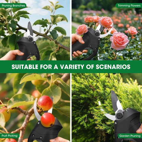 MQJIAZHI compact cordless pruning tool for gardens, farms, and orchards.