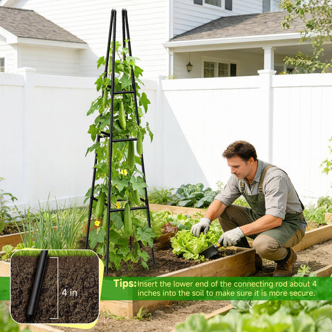 MQJIAZHI easy-storage-trellis stores flat when not in use.