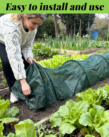 MQJIAZHI garden tunnel row coverage for efficient bed care.