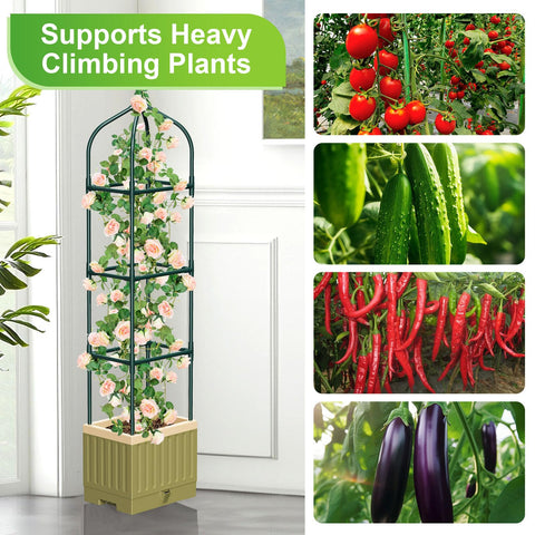 MQJIAZHI indoor outdoor planter for patios and greenhouses