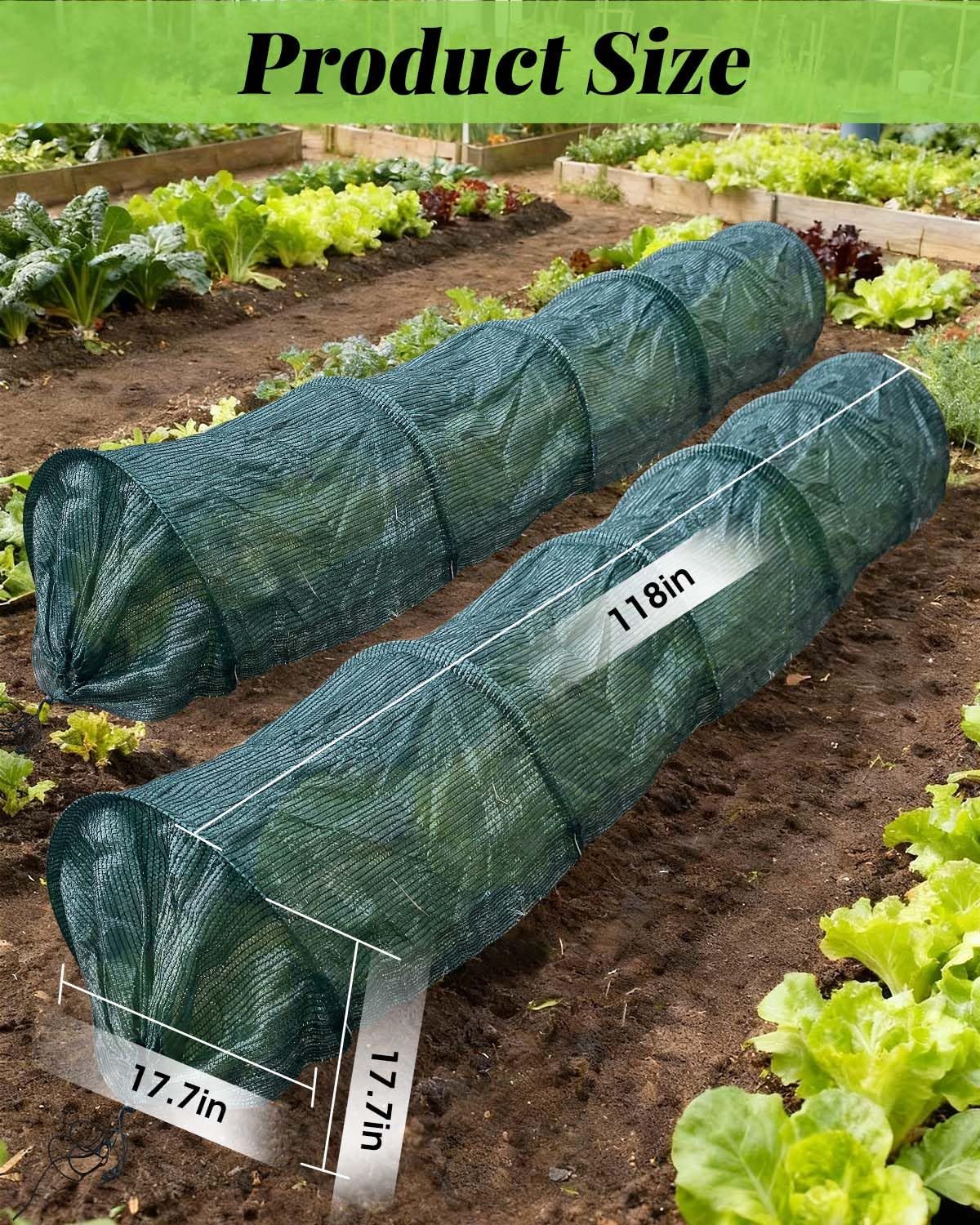 MQJIAZHI portable greenhouse with hoops and stakes for easy relocation.