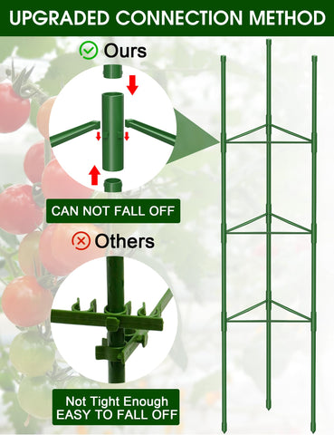 MQJIAZHI height-adjustable cage reaches up to 51.2 inches for growing vines.