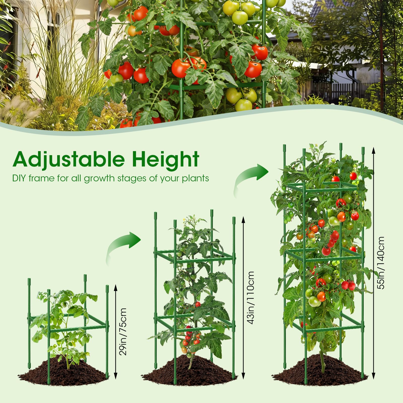 MQJIAZHI tomato cage hex connector with buckle ensures high load capacity.