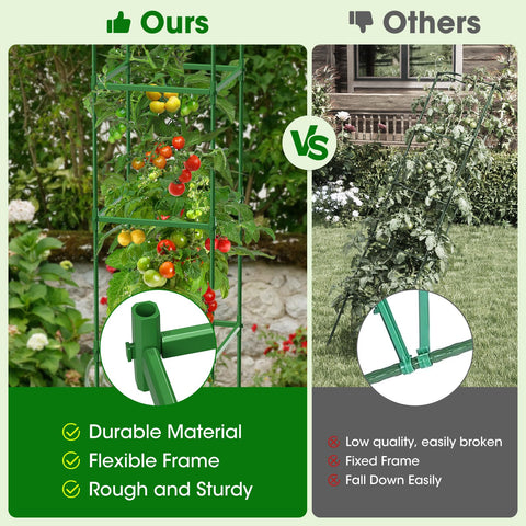 MQJIAZHI multi-use plant support for tomatoes, peppers, beans, roses.