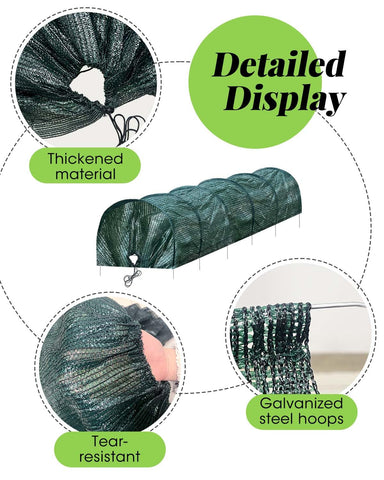 MQJIAZHI weather protection shade net keeps plants cool while rainfall passes through.