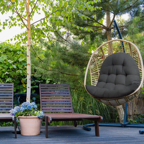 MQK button-tufted detail for a stylish porch look