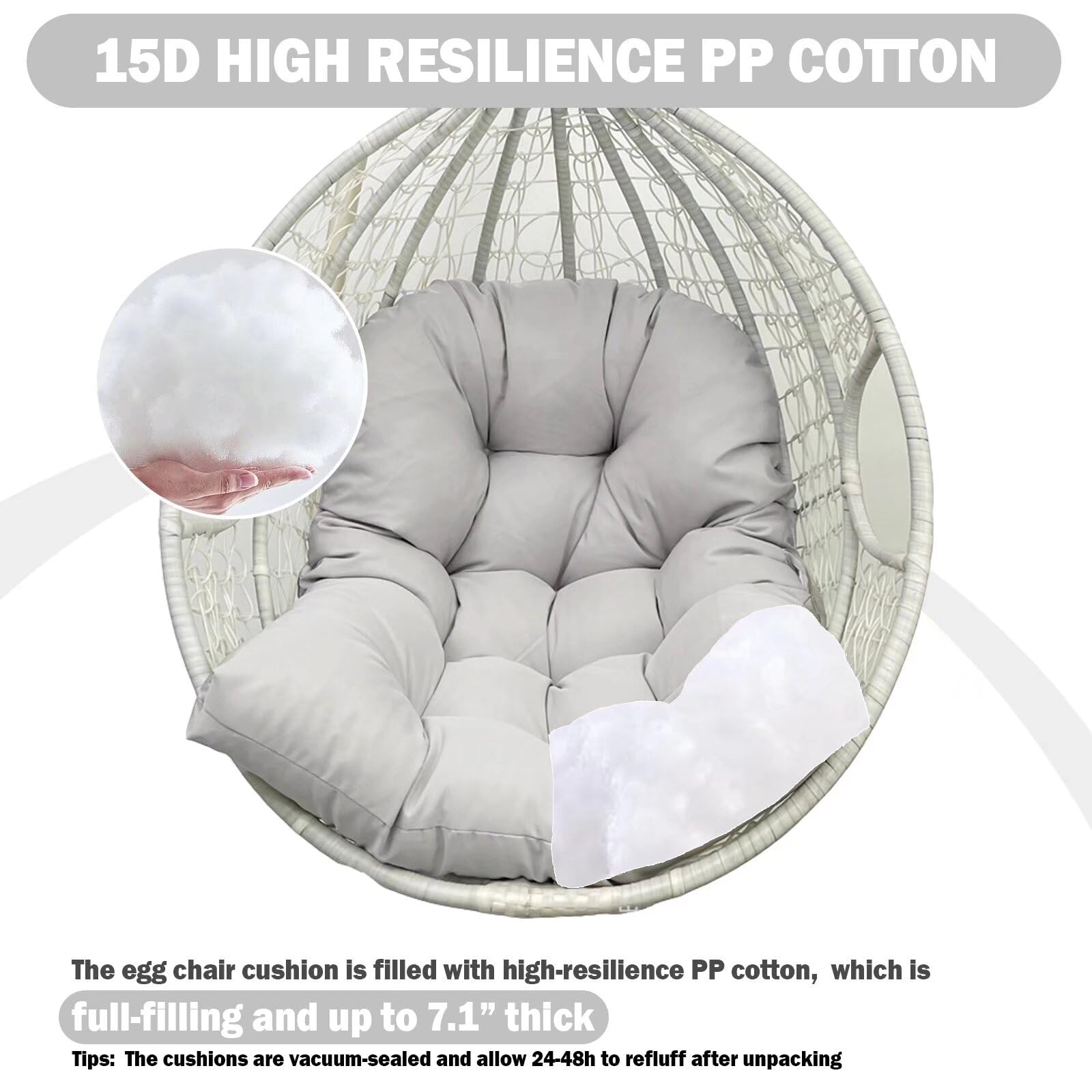 MQK durable straps prevent slipping for secure patio chair seating.