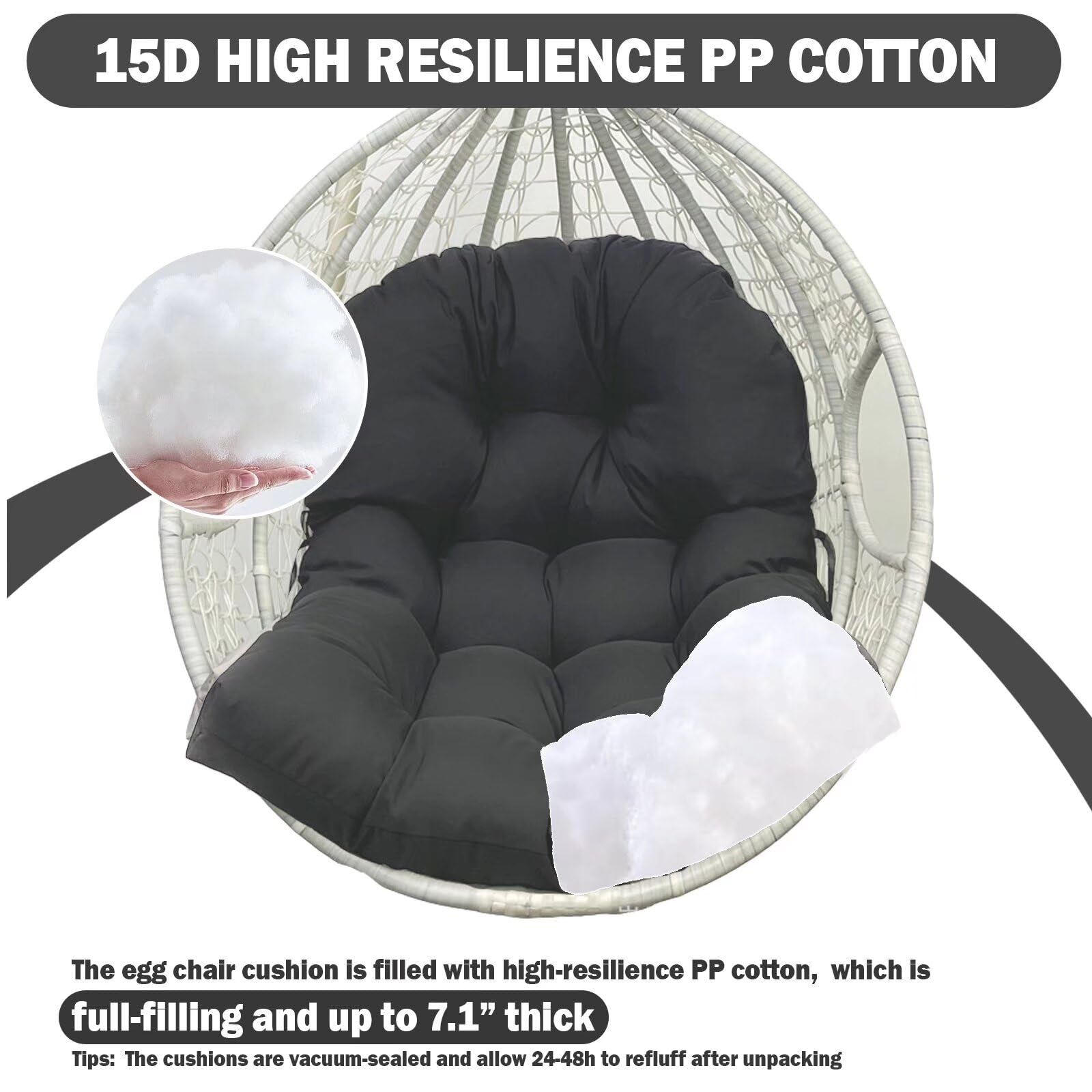 MQK durable straps prevent slipping during lounging