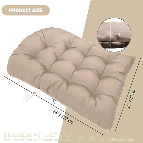 MQK large 48x32x7 egg chair cushion fits many chairs
