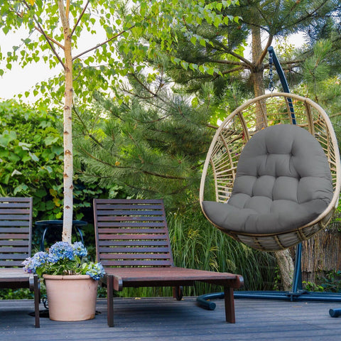 MQK outdoor swing chair cushion with skin-friendly fabric for soft touch