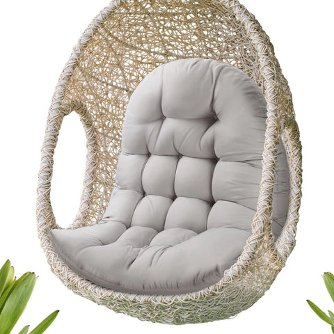 MQK thick egg chair cushion delivers comfort and support for outdoor seating.