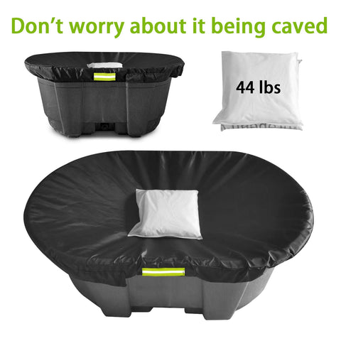MQLD Rubermaid hook rope supports sandbag weight for secure placement.