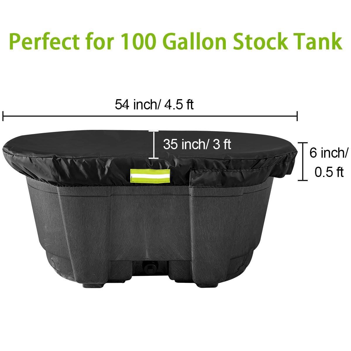 MQLD Rubermaid cover offers universal compatibility with stock tanks and outdoor items.