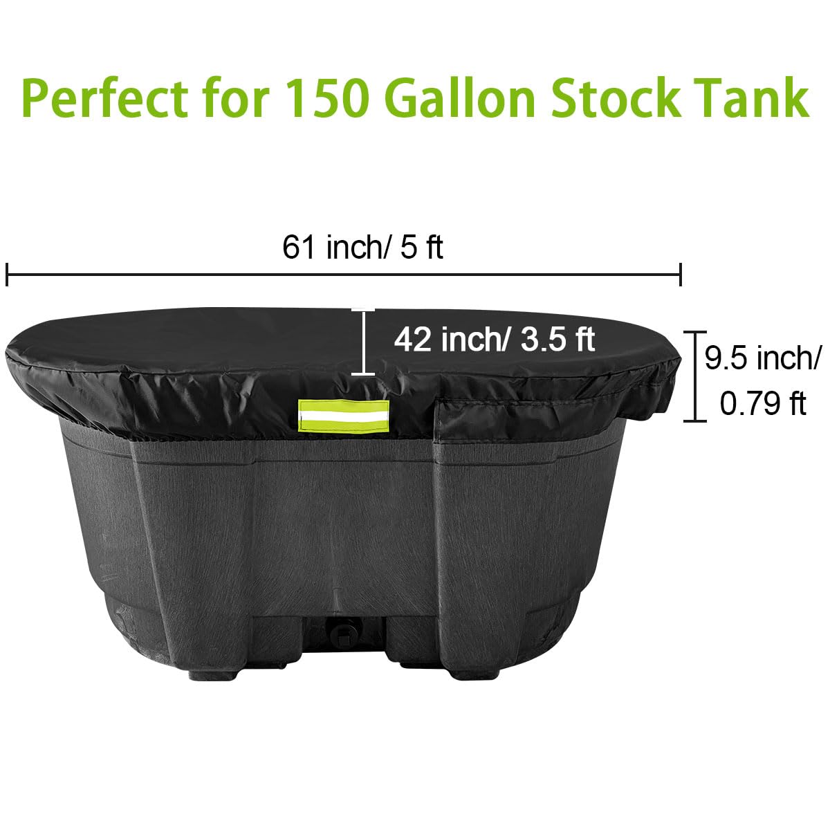 MQLD Rubermaid universal-fit design works with most 150-gallon tanks
