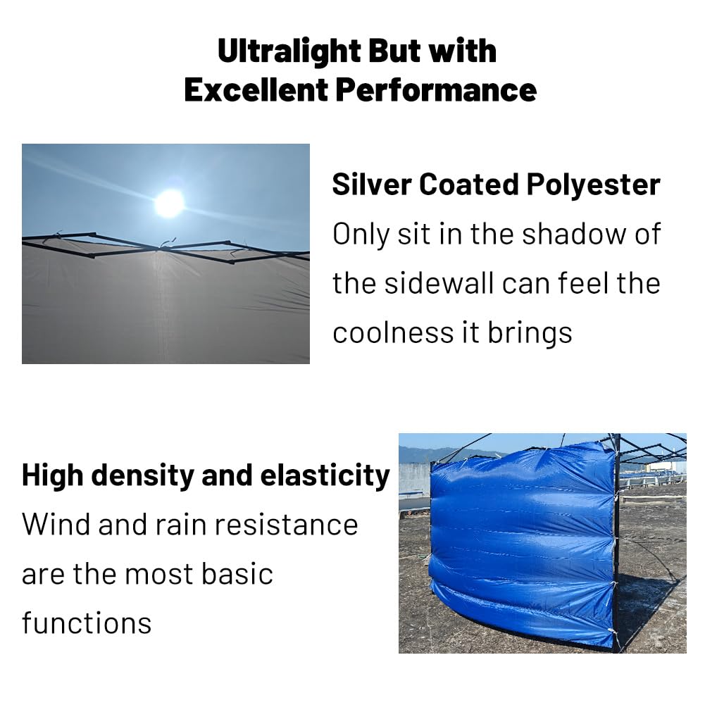 MQoutdoor lightweight sidewall designed for easy transport.