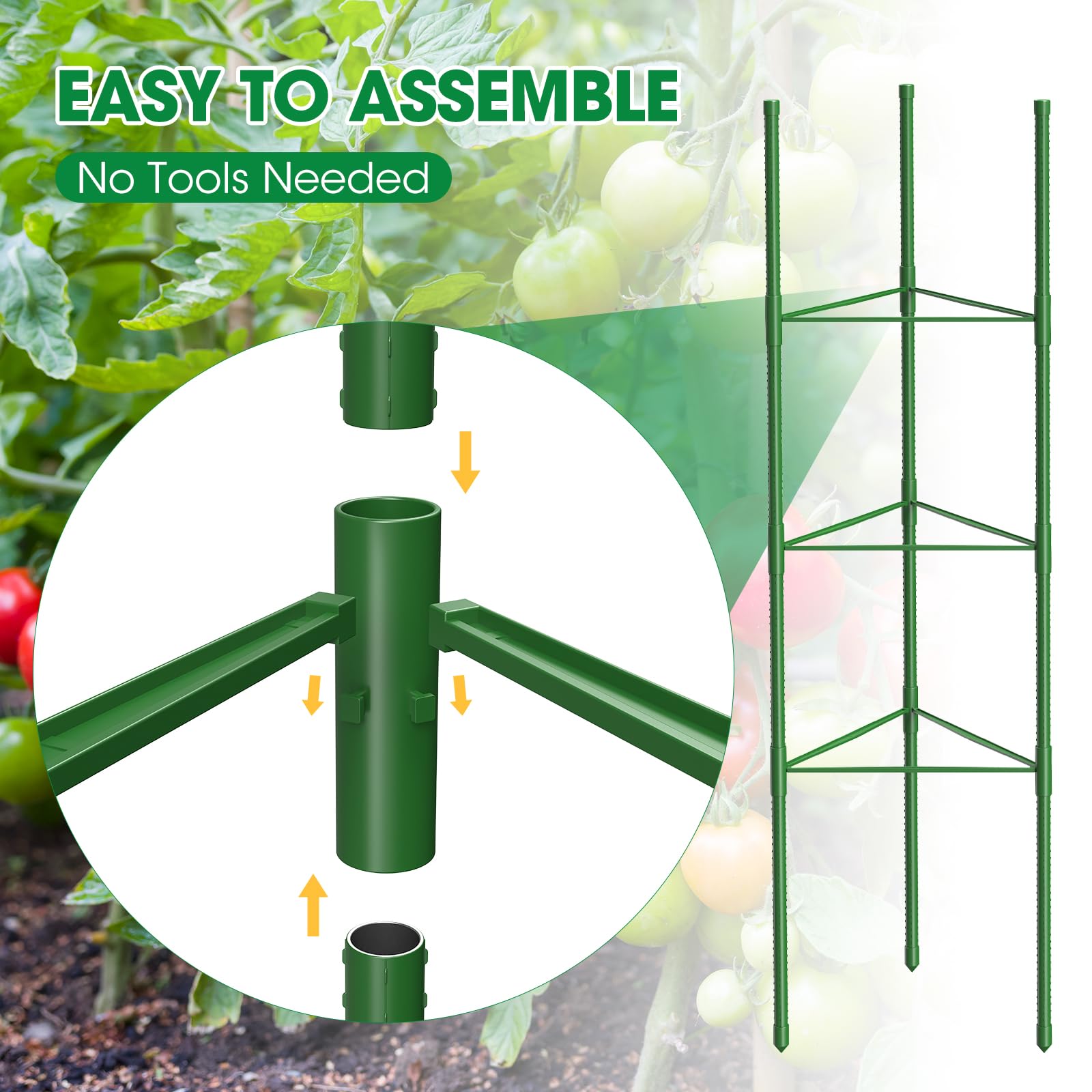 MQUPIN rustproof steel trellis withstands rain and sun year-round.