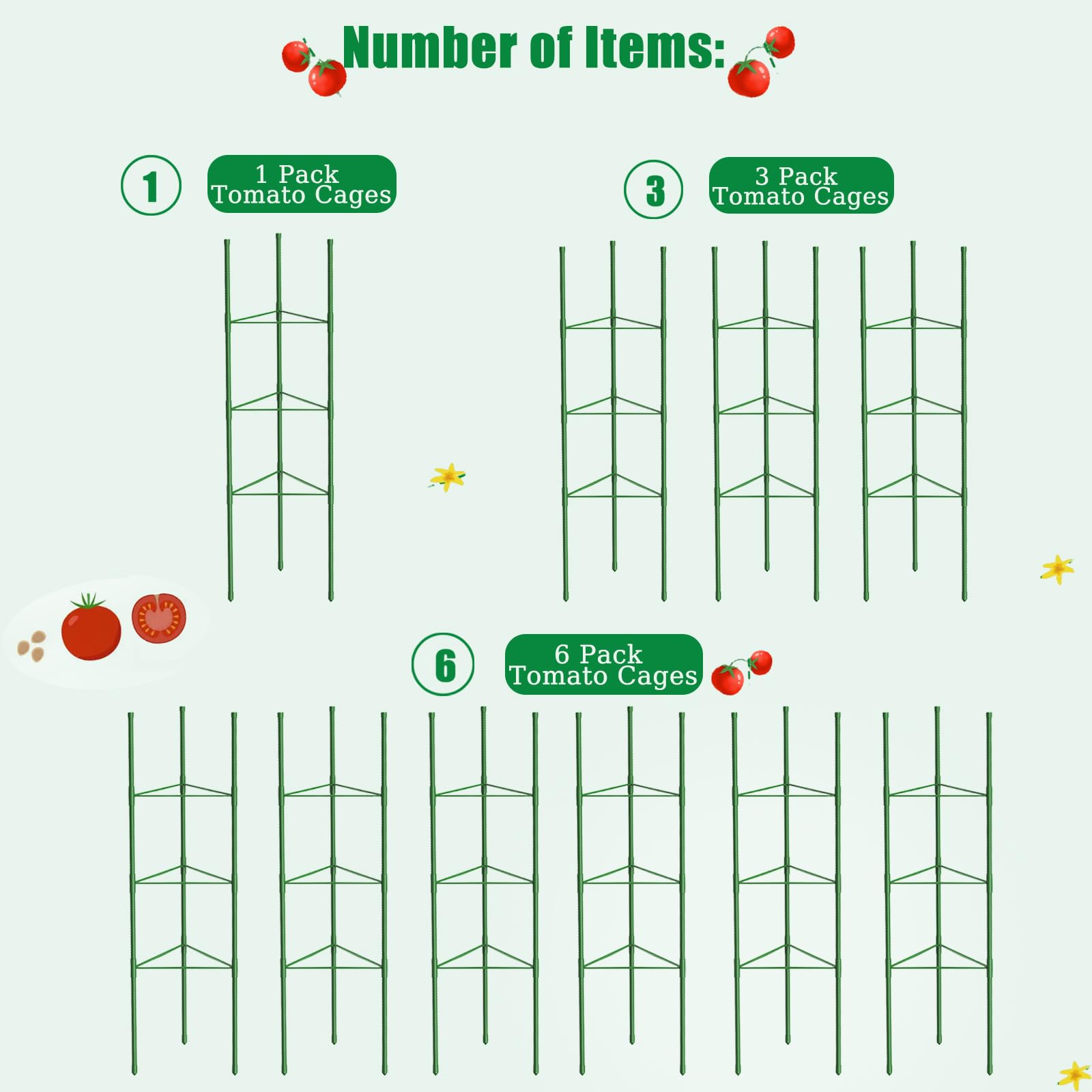 MQUPIN tomato trellis heavy-duty design resists weather for lasting garden use.