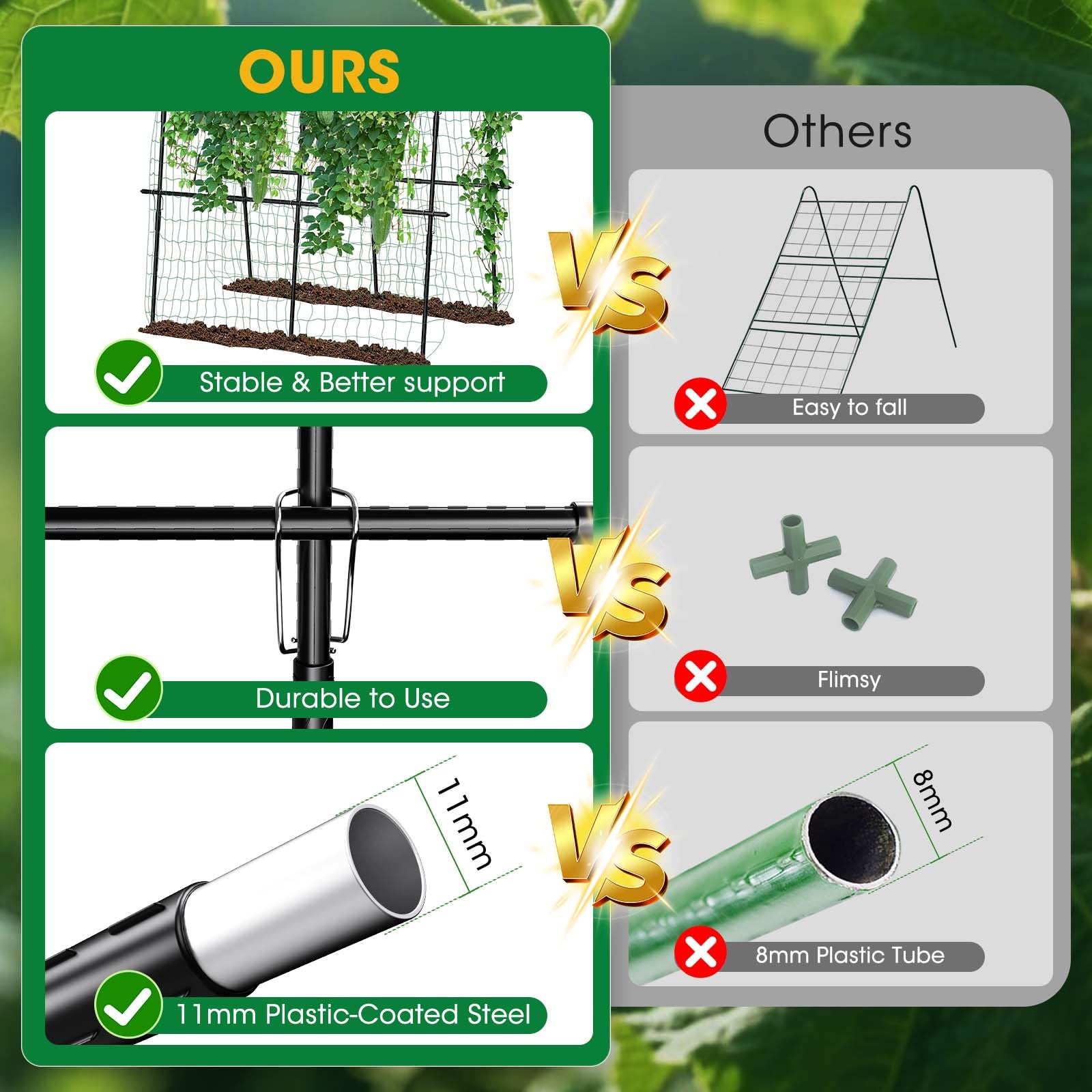 MQUPIN plant ties included to secure branches safely.