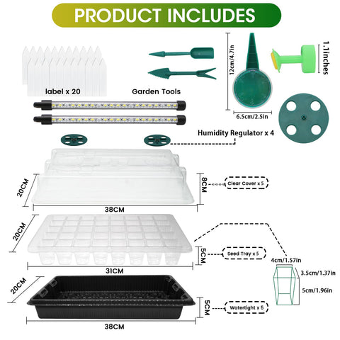 MQUPIN complete starter kit covers all basics for home seed starting.