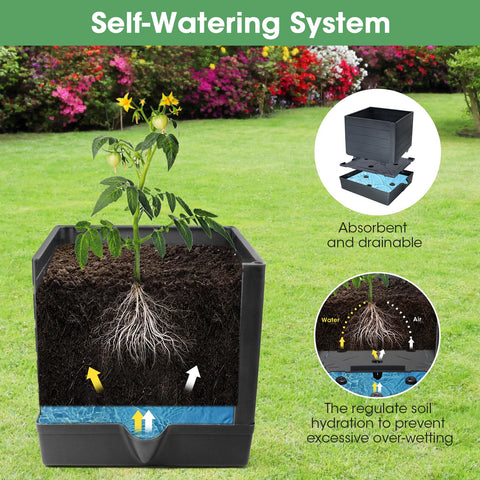MQUPIN tomato planter box durable, rust-proof construction for outdoor use.