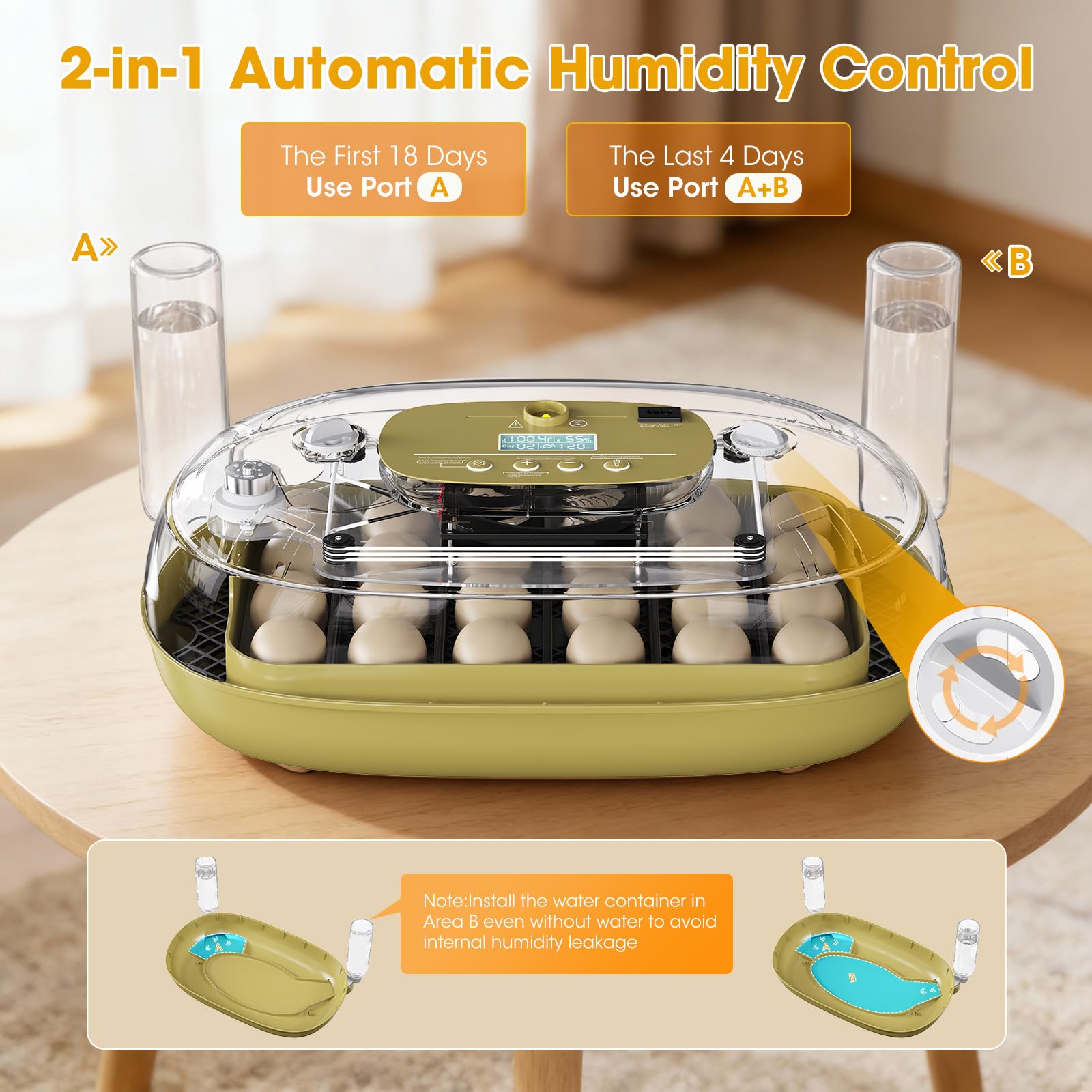 MQUPIN universal trays accommodate chicken, duck, quail, goose eggs.