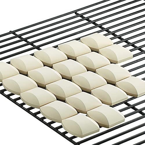 Mr. Bar-B-Q ceramic briquettes enabling easy swap-in for lava rock setups