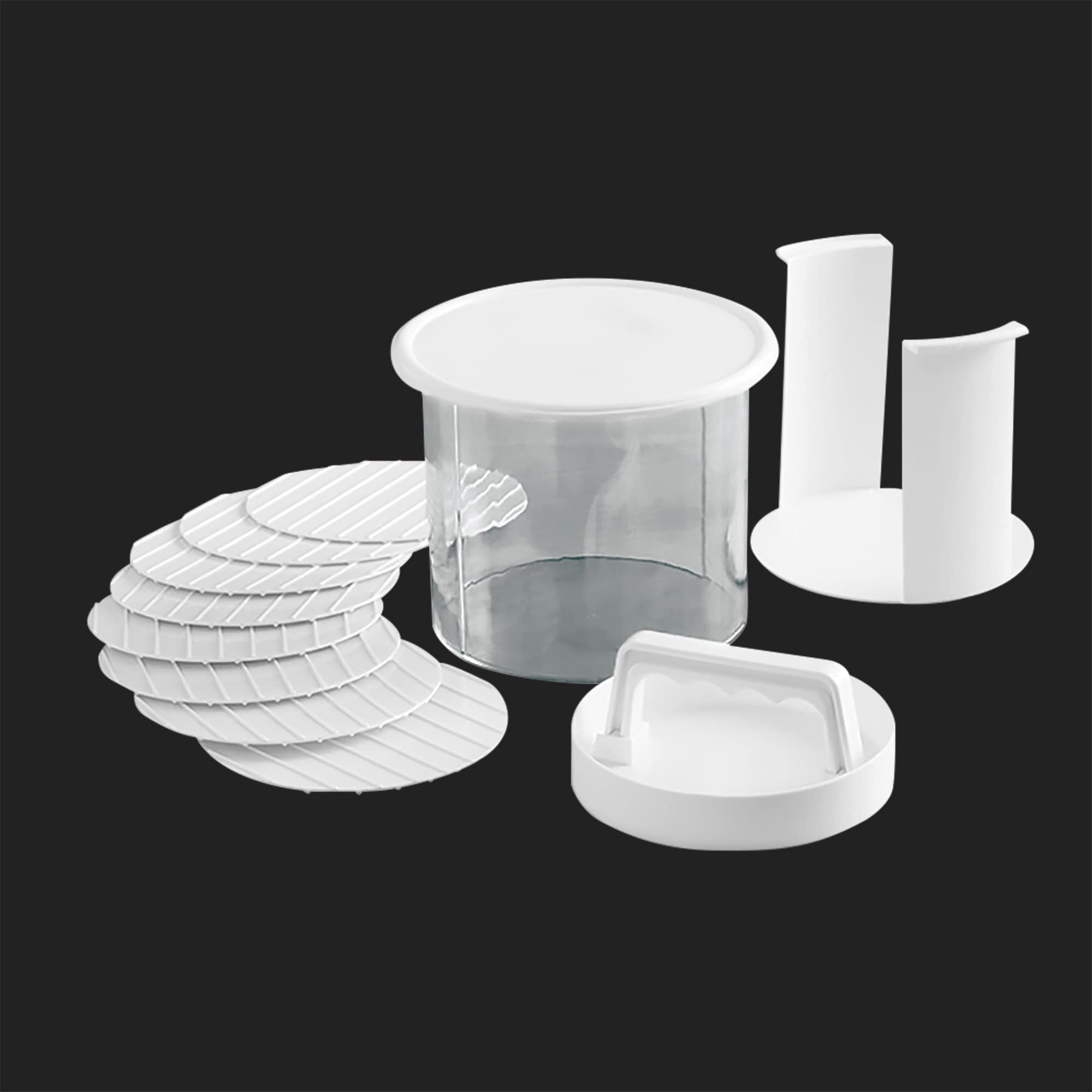 Mr. Bar-B-Q disc stack set with eight discs for patty thickness
