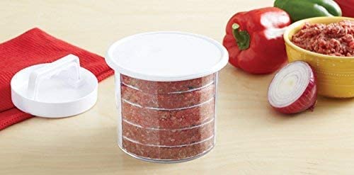 Mr. Bar-B-Q non-stick coating prevents sticking during patty formation