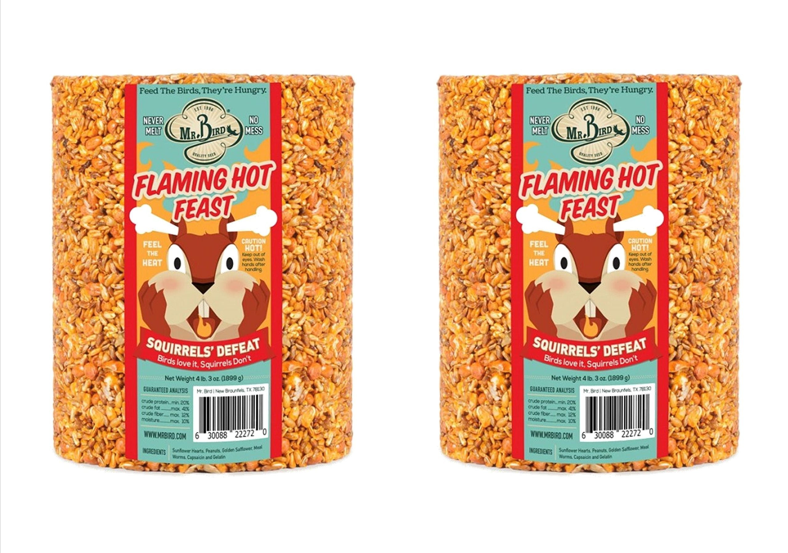 Mr. Bird Flaming Hot Feast in use, steady seed delivery with reduced squirrel activity