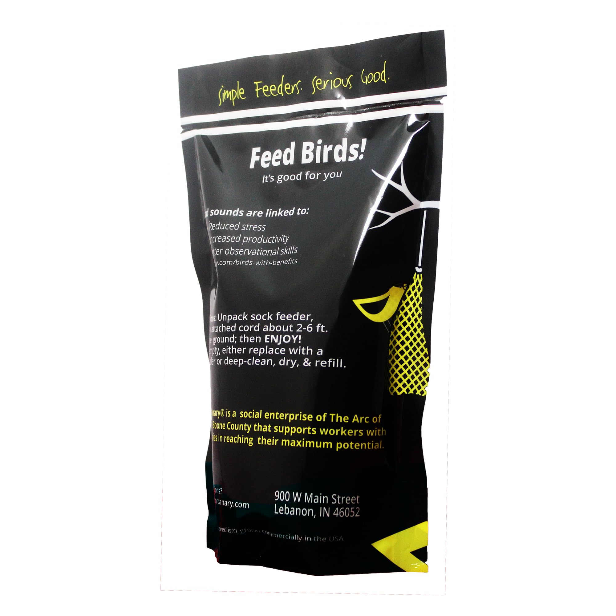 Mr. Canary Attracts goldfinch, house finch, chickadee and more for lively yards.