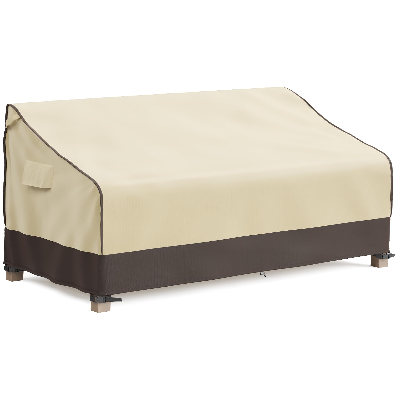 MR. COVER 3-seater waterproof couch cover shields outdoor sofa from rain and spills