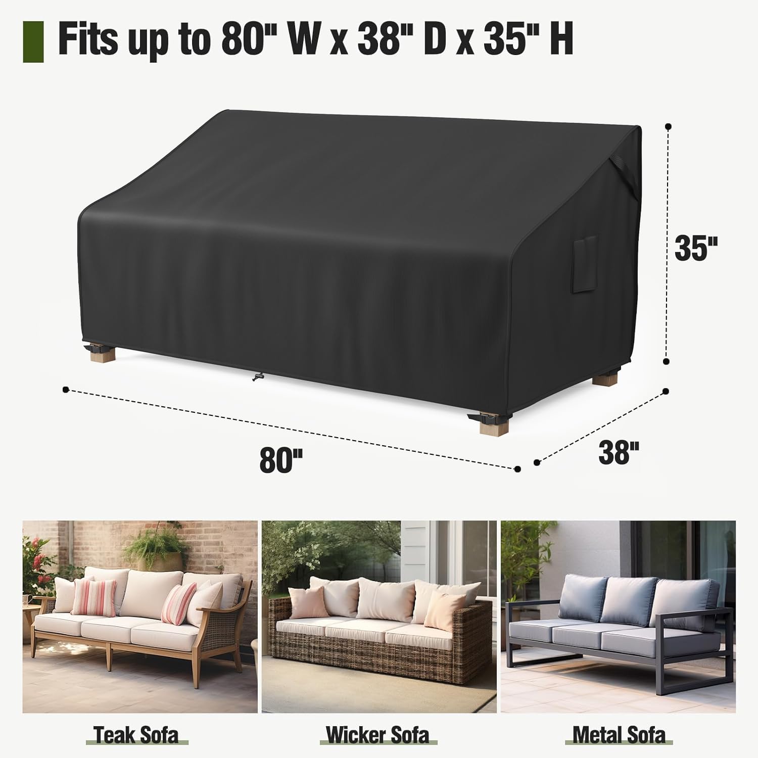 MR COVER heavy-duty polyester fabric resists tears for durable outdoor use.