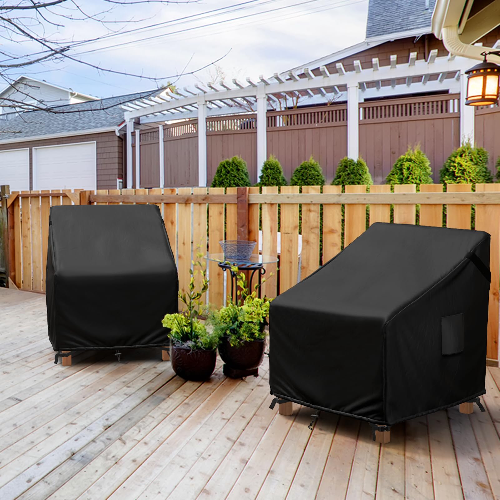 MR. COVER heavy-duty stitching ensuring durable chair protection