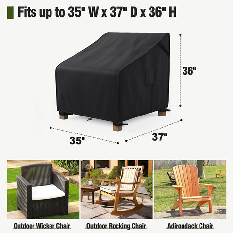 MR. COVER UV-resistant chair cover shielding colors from sun damage