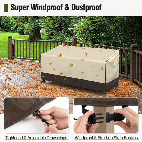 MR. COVER handles enable easy installation and removal of the cover.