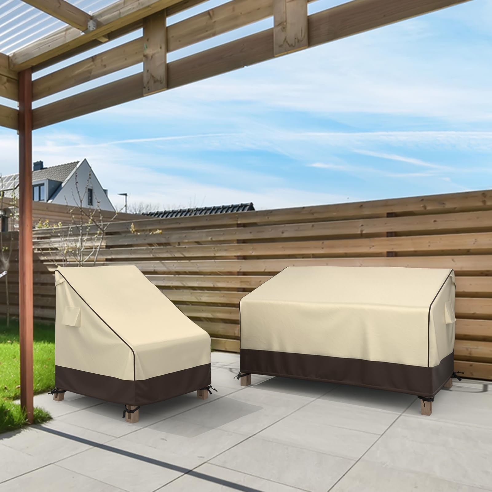 MR. COVER heavy-duty Oxford fabric ensures durable outdoor protection.