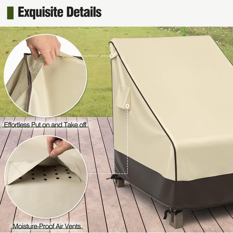 MR. COVER easy-install with 4 click-close straps for quick setup.