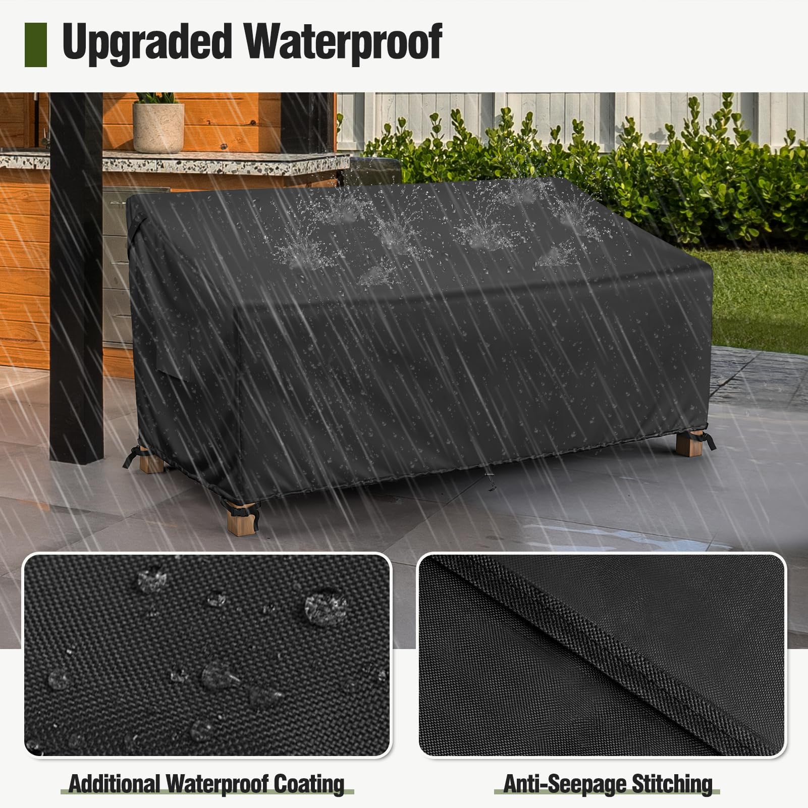 MR COVER UV-resistant coating blocks sunlight to preserve color.