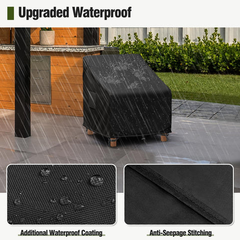 MR. COVER waterproof seam tape helps keep chairs dry in rain.