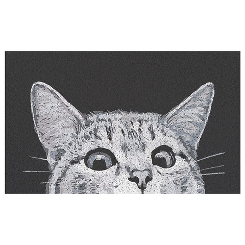 MR FANTASY Cat Door Welcome Mat great for high-traffic entrances.