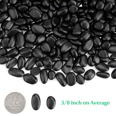 Mr. Fireglass polished pebbles for vase decor add natural glamour.
