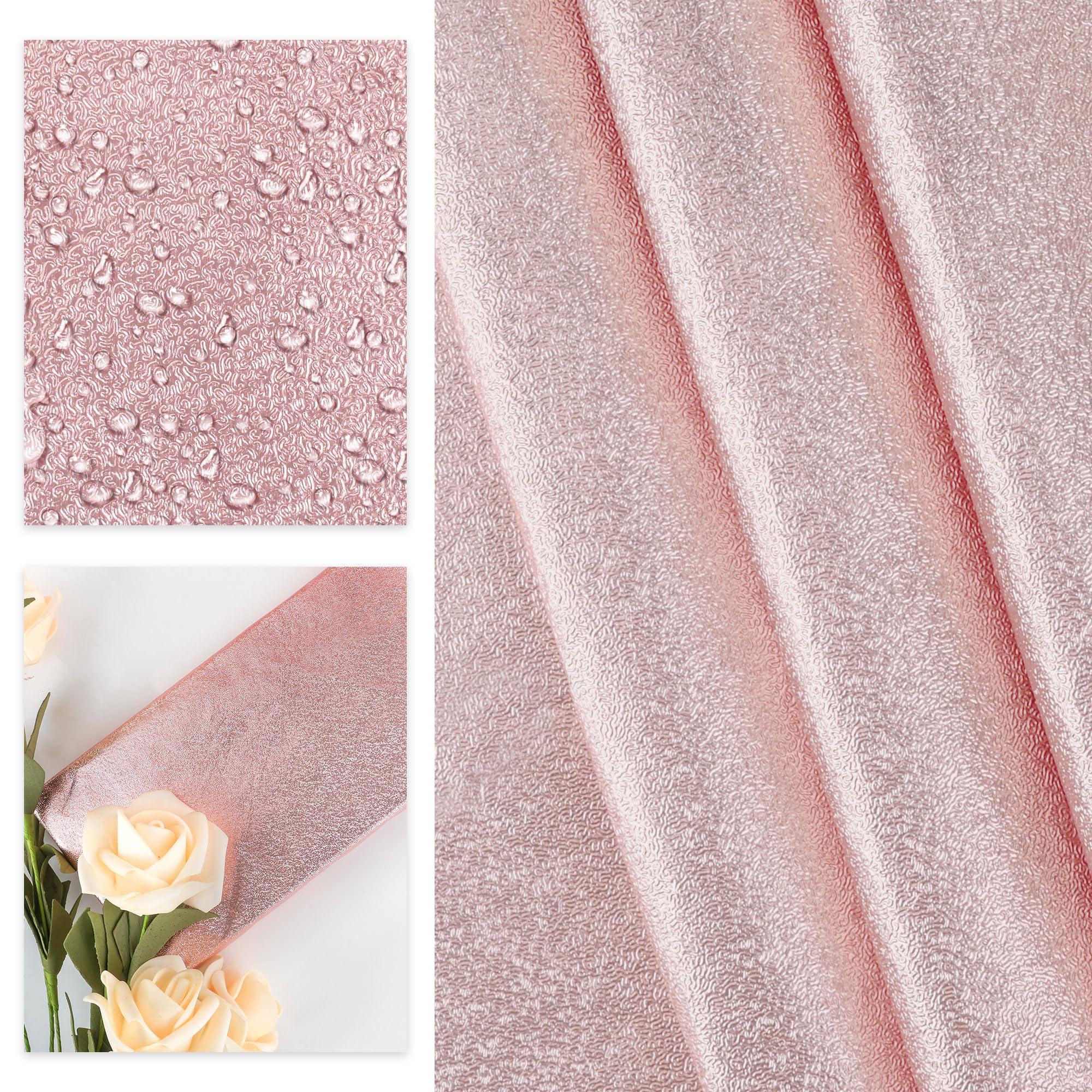 MR FIVE matte pink foil wrap for potted plants adds a warm festive touch.