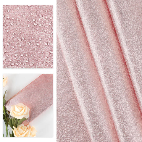 MR FIVE matte pink foil wrap for potted plants adds a warm festive touch.