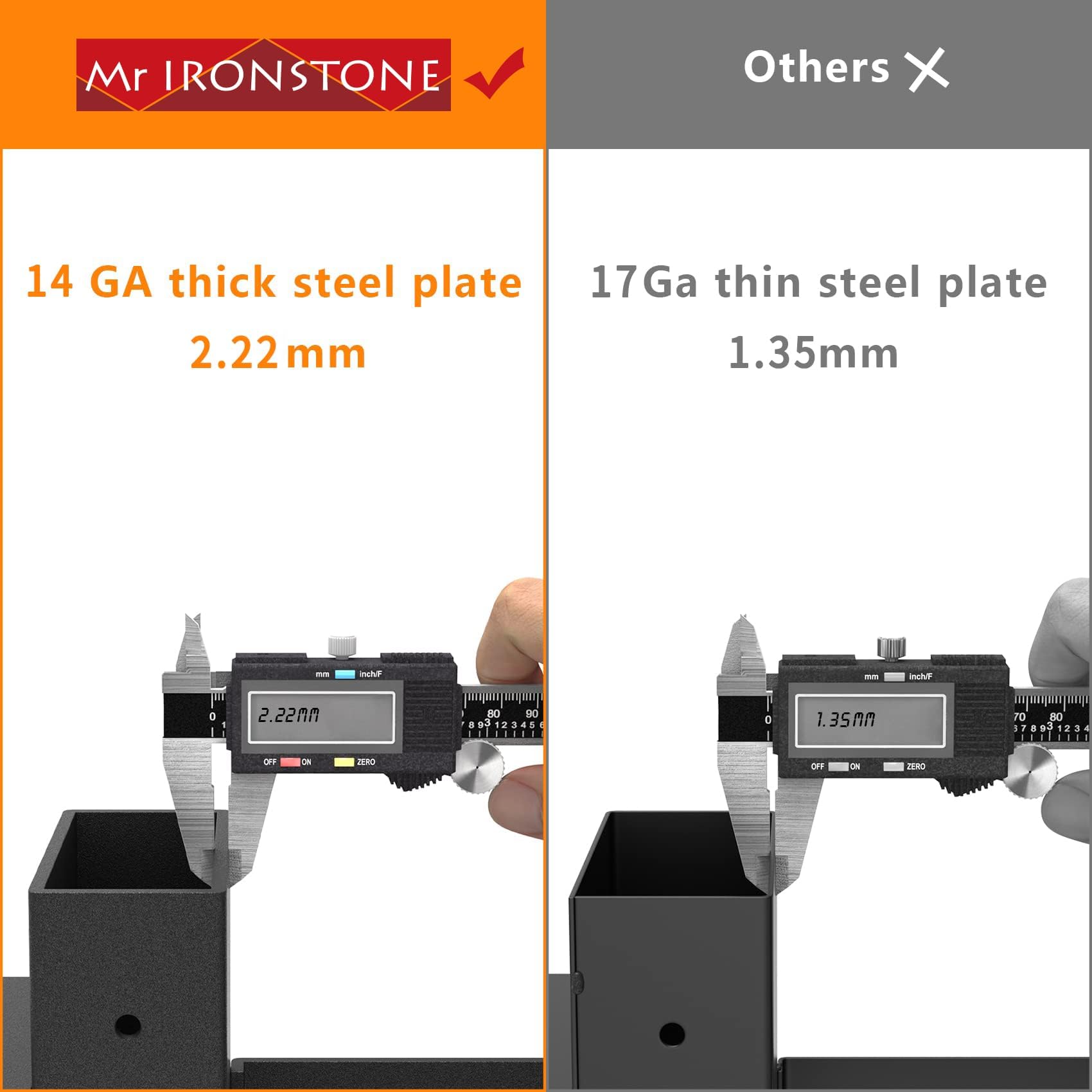 Mr IRONSTONE 32 screws included for quick, sturdy assembly