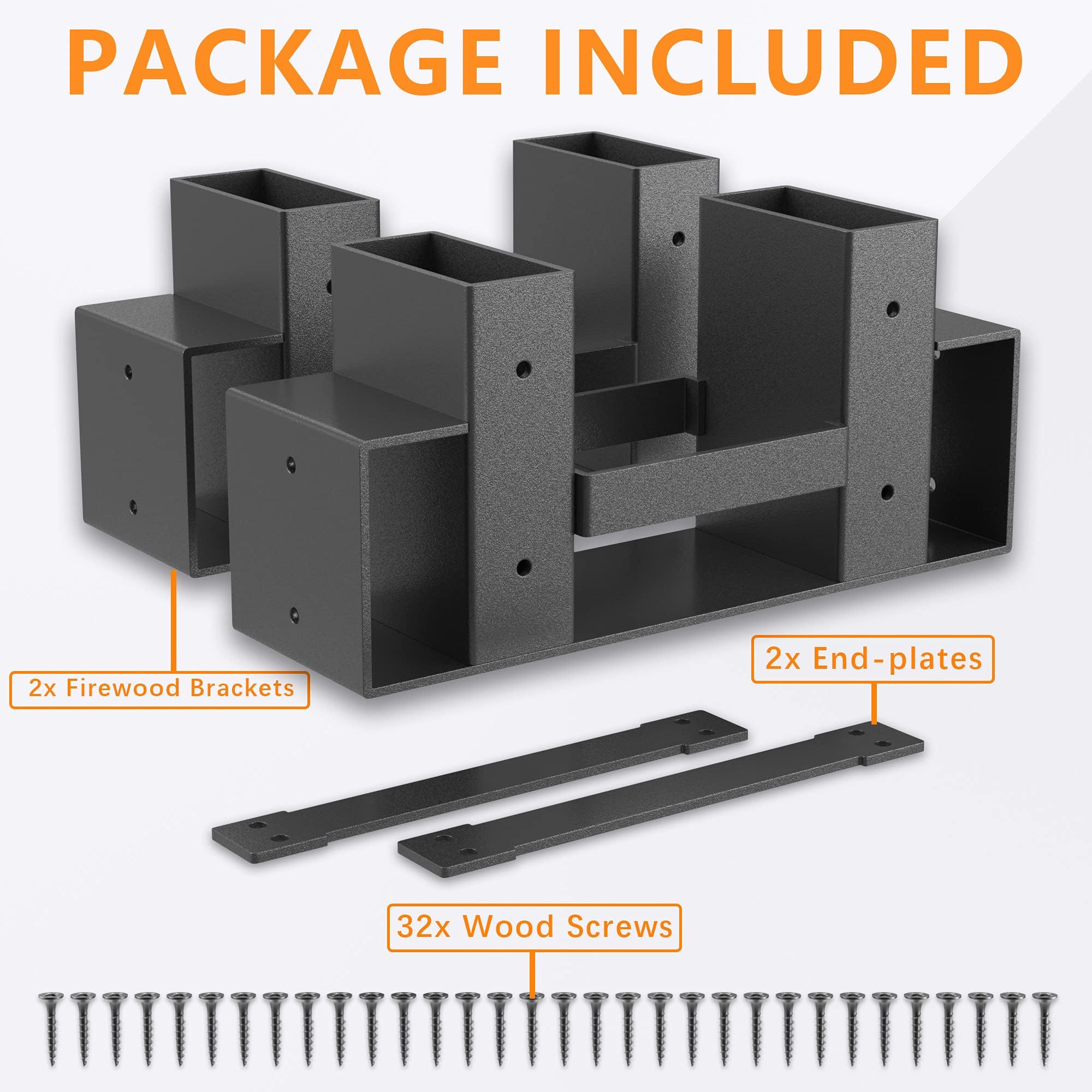 Mr IRONSTONE end plates securing the rack for stable indoor or outdoor use