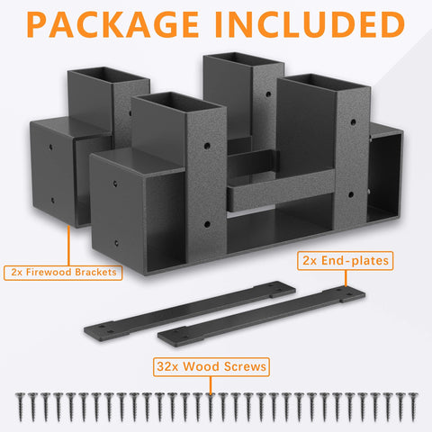Mr IRONSTONE end plates securing the rack for stable indoor or outdoor use