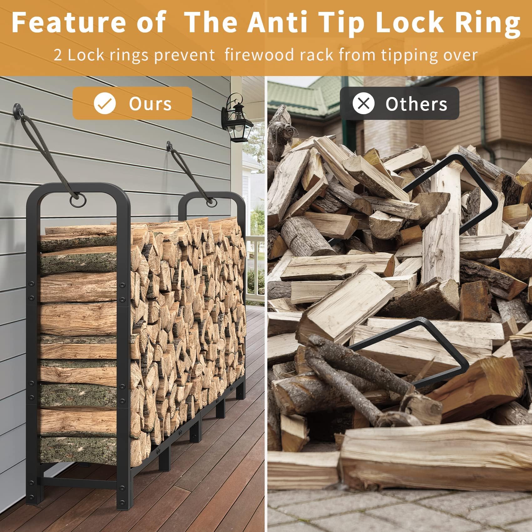 Mr IRONSTONE rack with rubber pads protecting floors during use