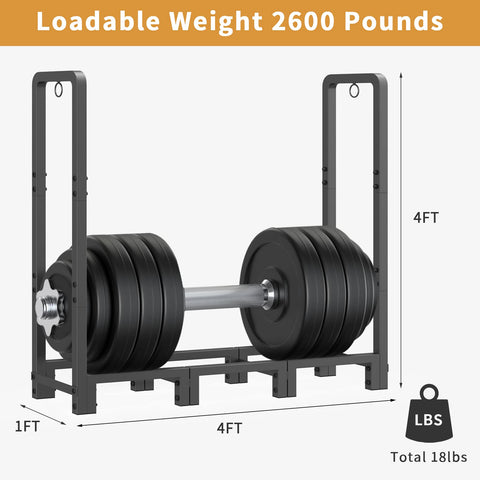 Mr IRONSTONE wood log rack keeps logs off the ground